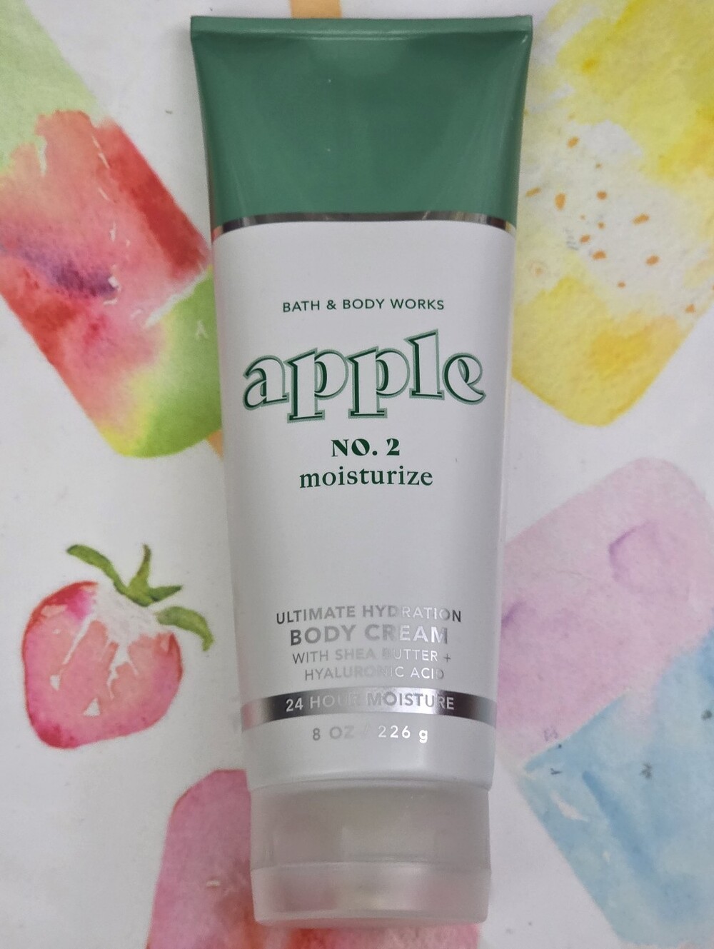 Bath & Body Works Apple No. 2 Moisturize Body Cream 8oz NEW RARE